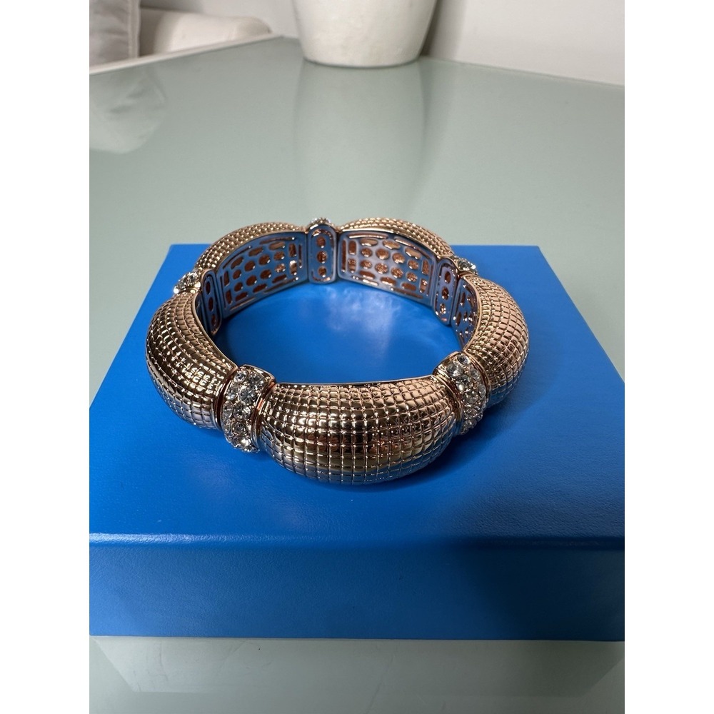 Joan Boyce Bracelet Rose gold with Crystal. New - Picture 5 of 10